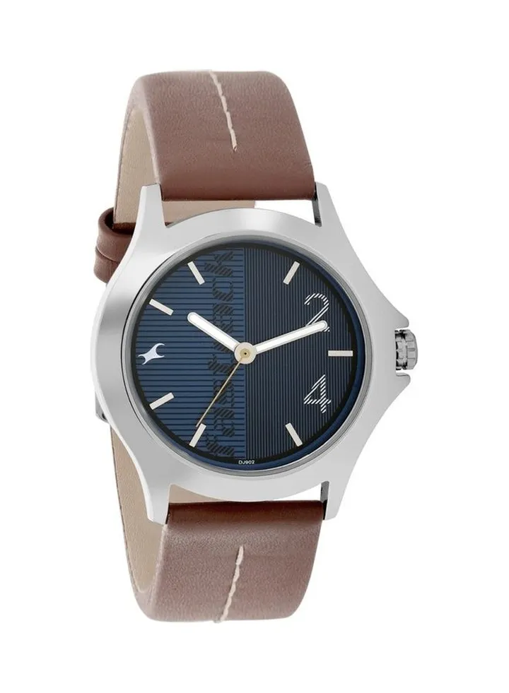 Boys' Leather Band Wrist Watch T3220SL01