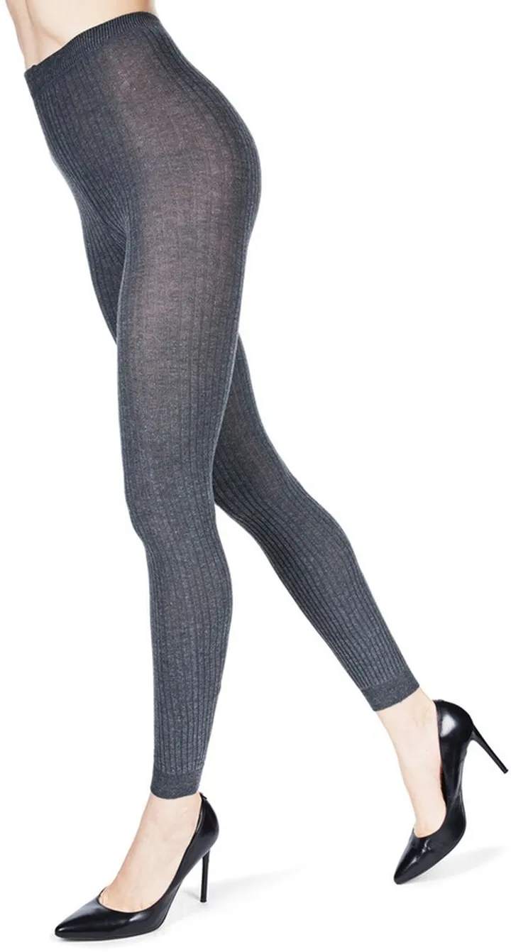 MeMoi Women's Footless Ribbed Sweater Tights