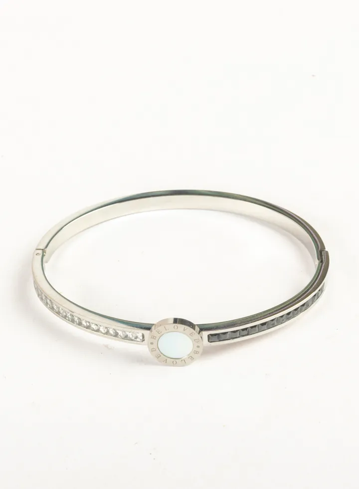 Stainless Steel Silver Zirconic Bracelet