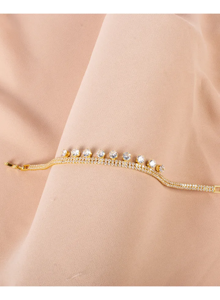 Zirconic Stainless Steel Bracelet