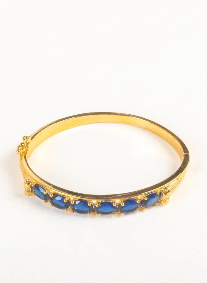 Blue Zirconic Platinum Bracelet