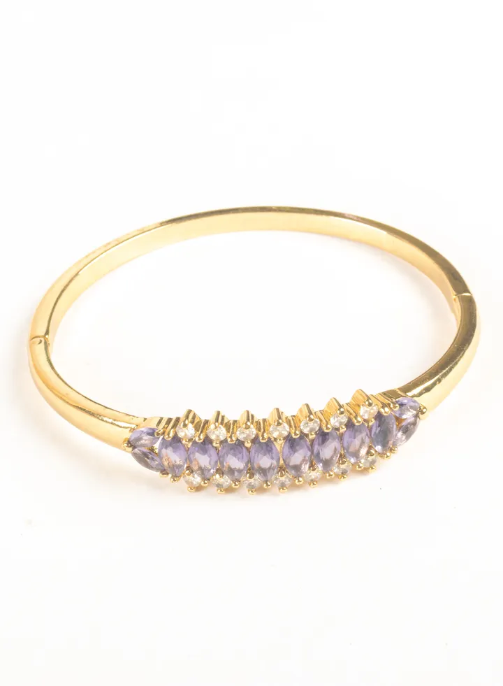 Purple Zirconic Platinum Bracelet