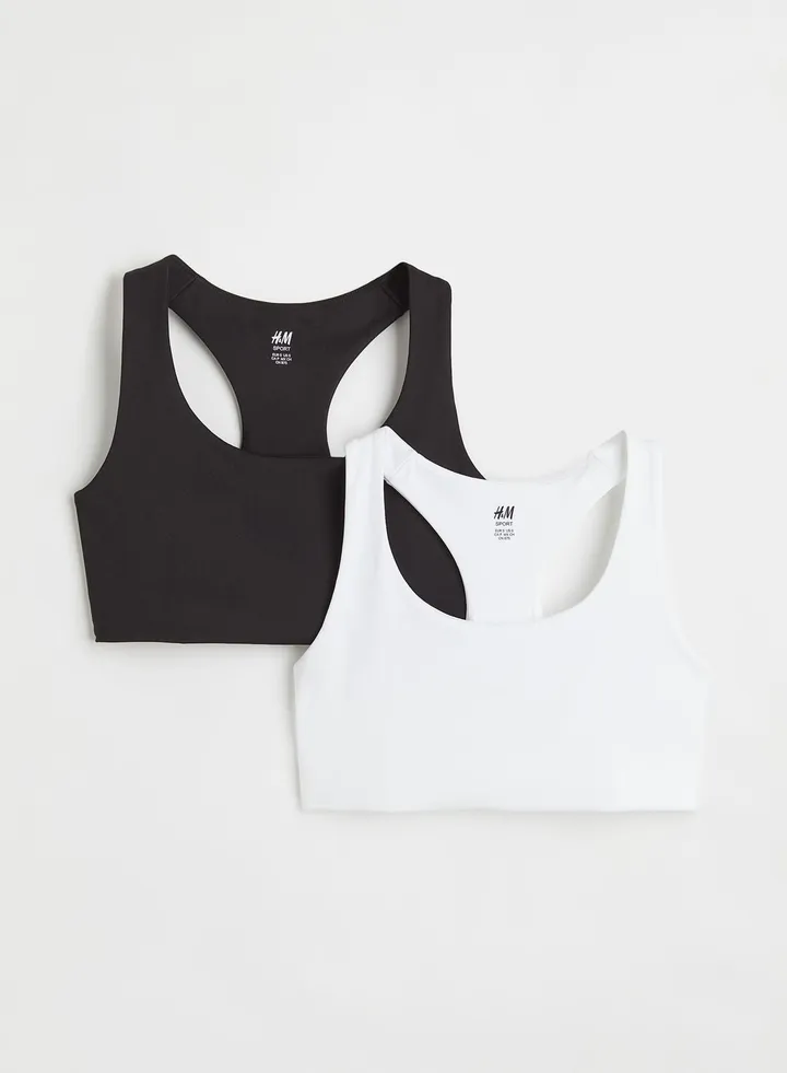 2 Pack Strappy Bra