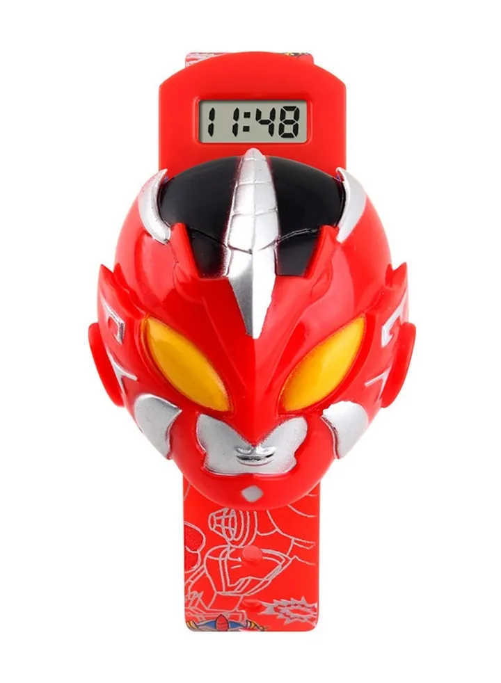 Boys Digital Electronic Watch 1239RD Ultraman Toy Electronic Watch
