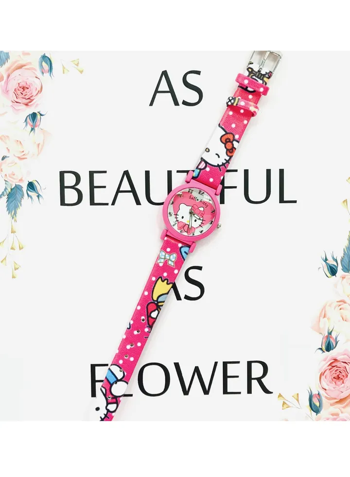 Rose red cartoon Sanrio Hello Kitty children's digital waterproof watch suitable for children of all ages gift watches