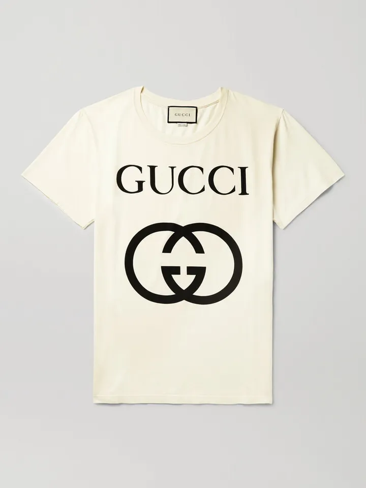 Oversized Logo-Print Cotton-Jersey T-Shirt