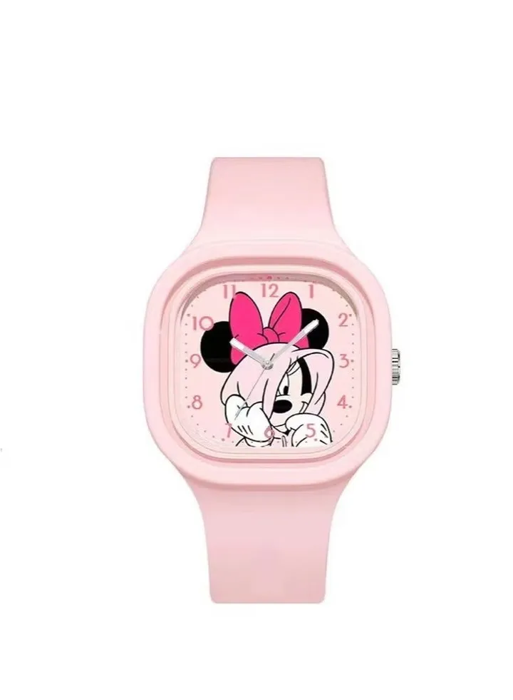 Disney Mickey Minnie Square children's silicone watch