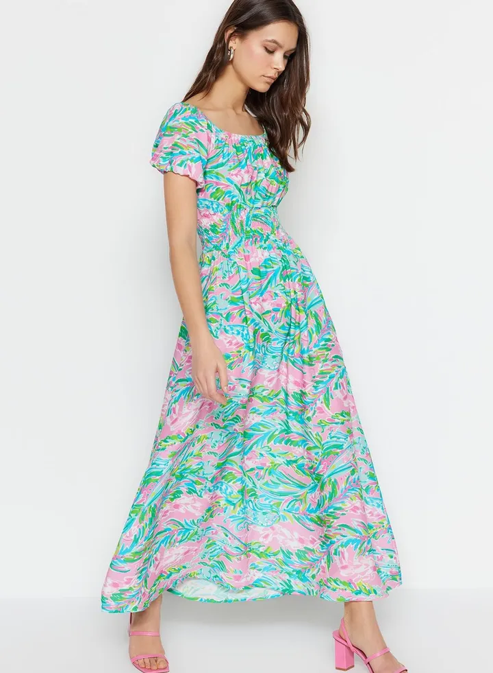 Floral Print Tiered Dress