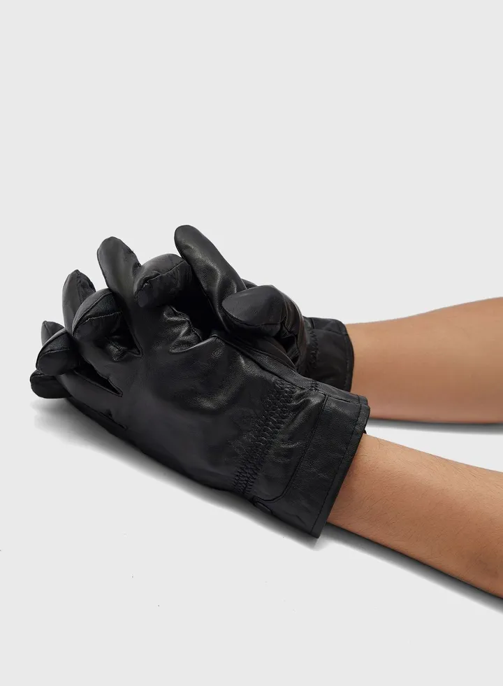 Genuine Leather Thinsulate Gloves