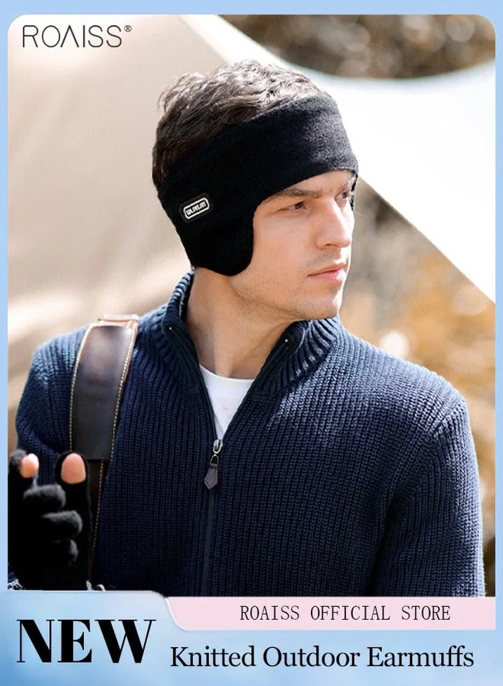 Outdoor sports warm earmuffs Men's and Women's Bike Ski Windproof Double layer Warm Headwear Earmuffs