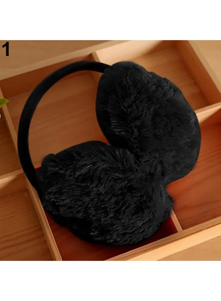 Plush Earmuffs Black
