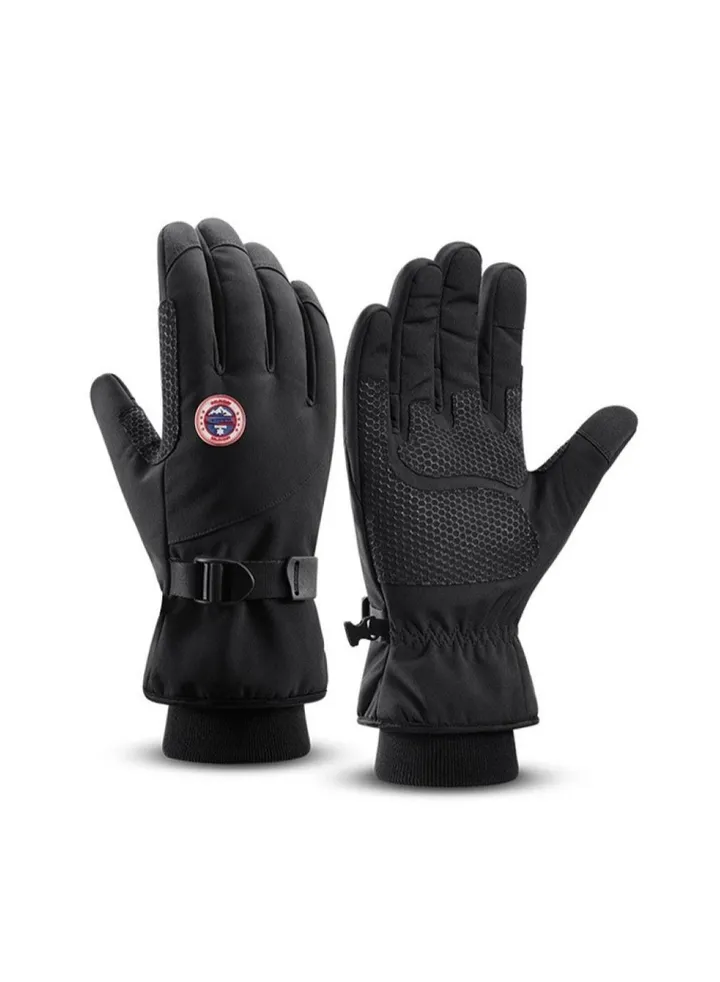 Outdoor Riding Touch Screen Plush Cold Proof And Wind Proof Gloves