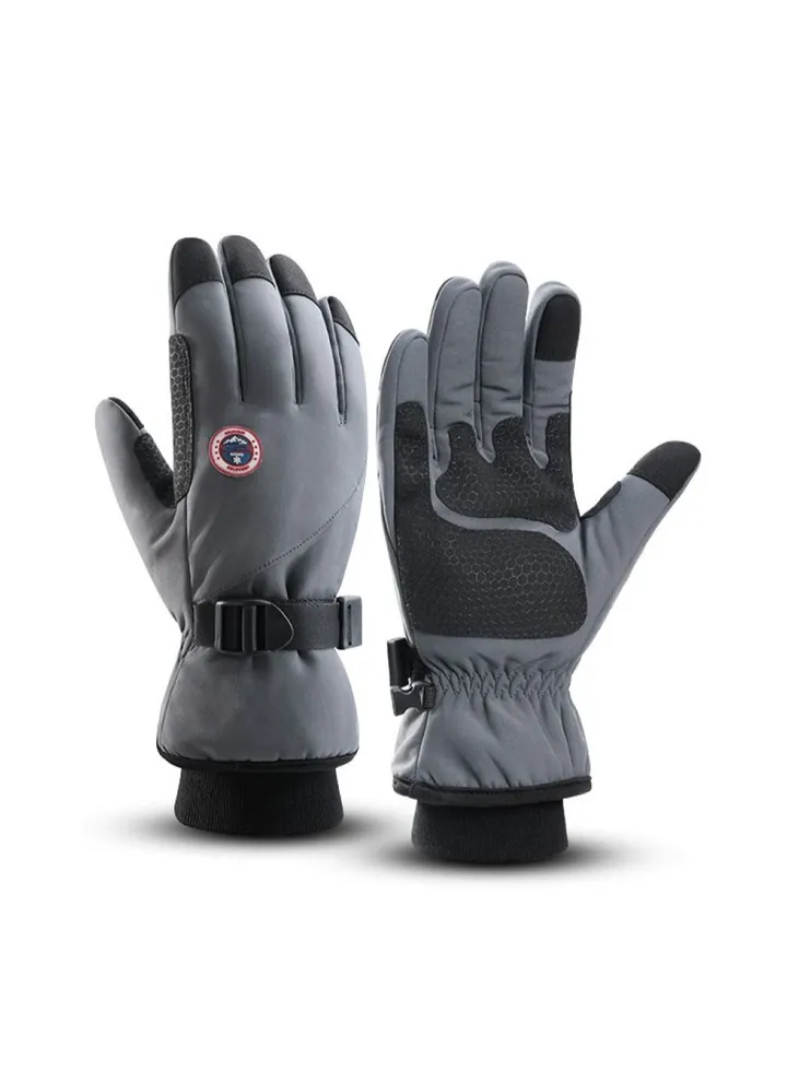 Outdoor Riding Touch Screen Plush Cold Proof And Wind Proof Gloves