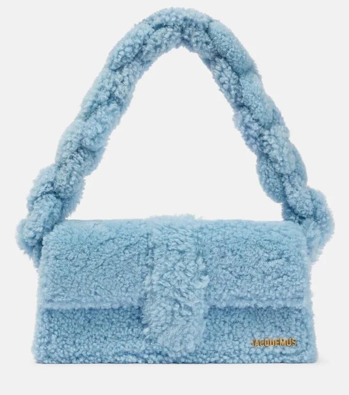 Le Bambidou shearling shoulder bag