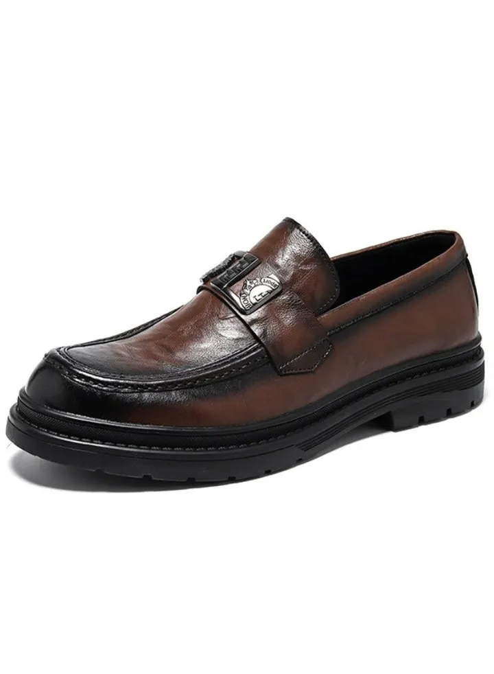 Versatile Retro Casual Leather Shoes