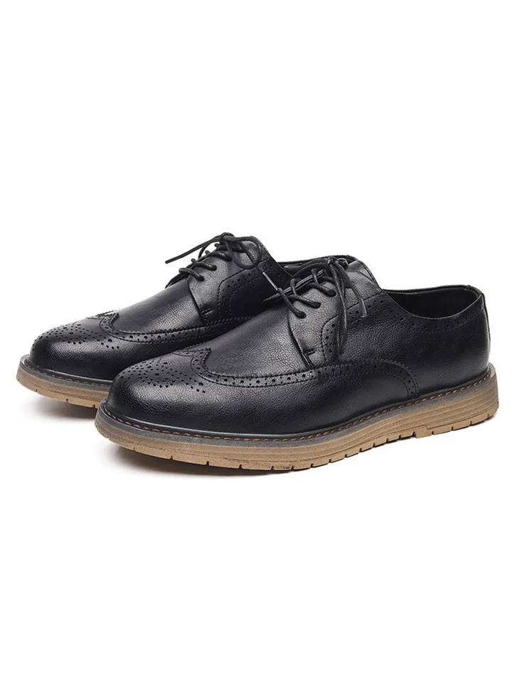 Versatile Retro Casual Leather Shoes