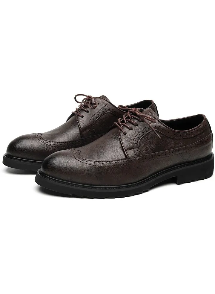 Versatile Retro Casual Leather Shoes