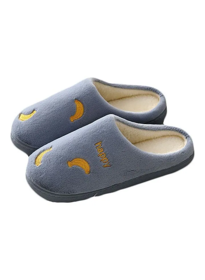 Banana Pattern Slip-On Bedroom Slippers