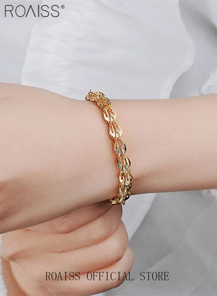 Minimalist Link Bracelet Exquisite Phoenix Bracelet Couple Gift for Women Ladies Gold