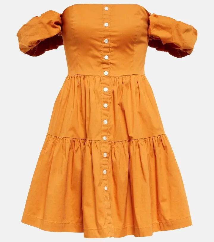Elio cotton poplin minidress