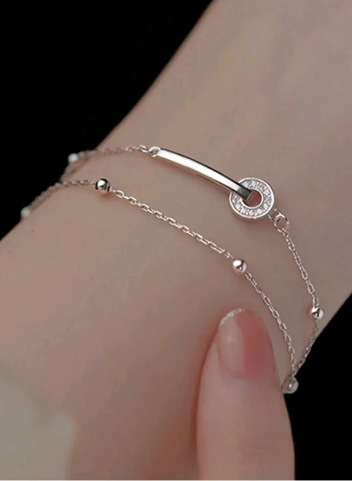Pure 925 Sterling Silver Bracelet For Women