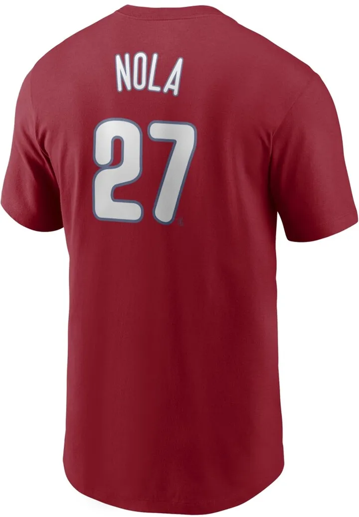Nike Men's Aaron Nola Philadelphia Phillies Name and Number Player T-Shirt