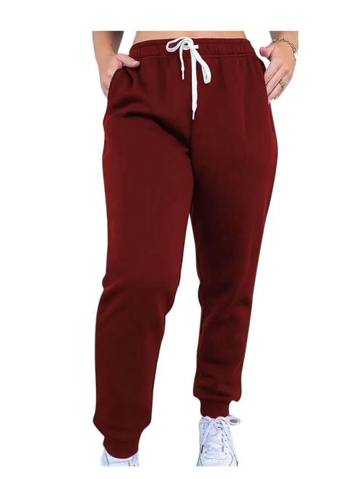 New women's Trousers Solid Color Thick Casual Sweatpants