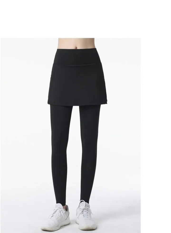 Yoga Fake two-piece sweatpants Black