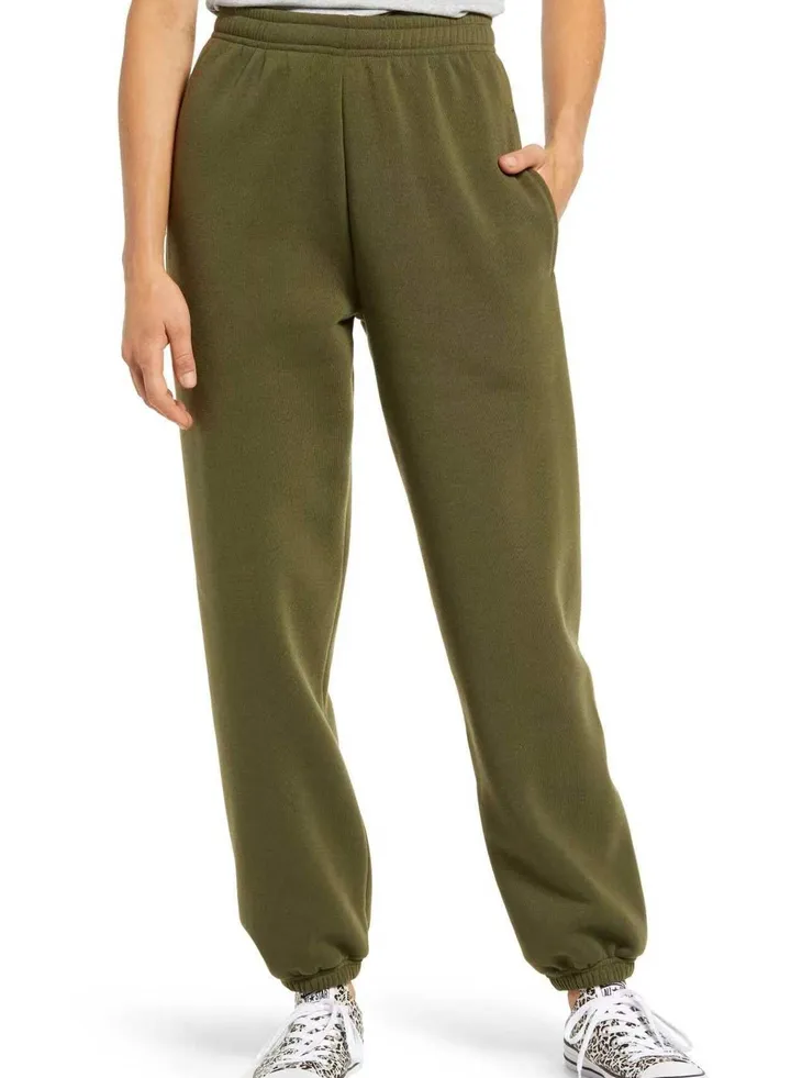 New women's Trousers Solid Color Thick Casual Sweatpants