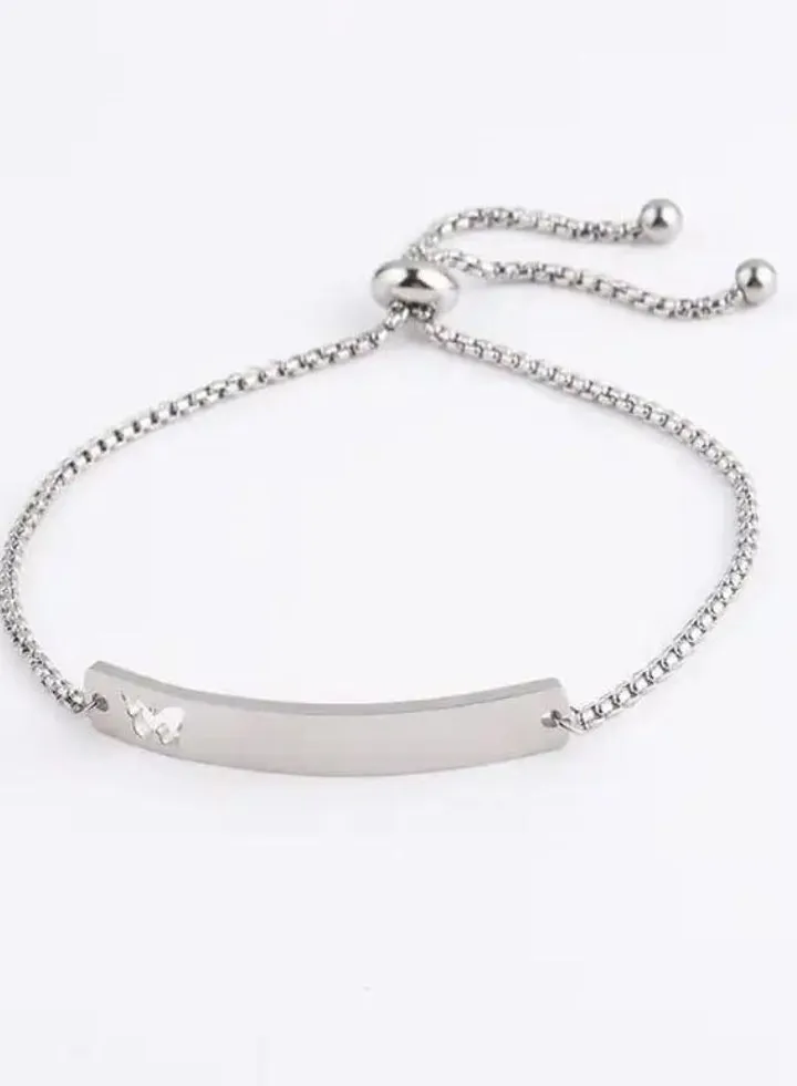 Butterfly silver bracelet