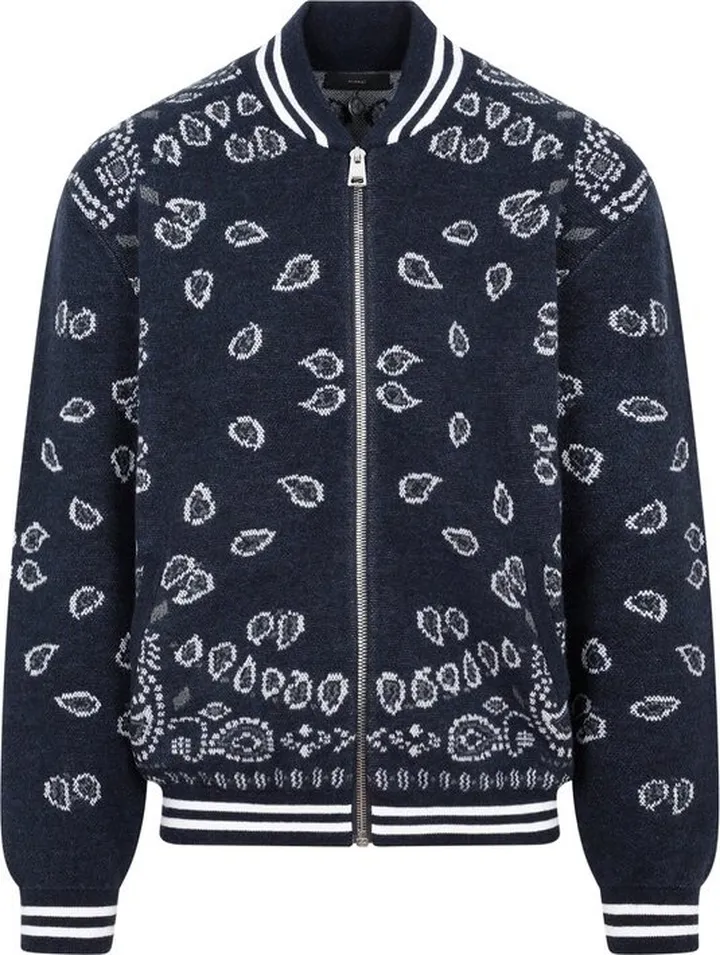Alanui Knitted Zipped Bomber Jacket