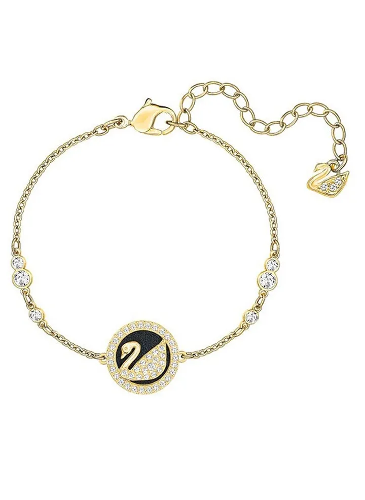 Stone Studded Swan Bracelet