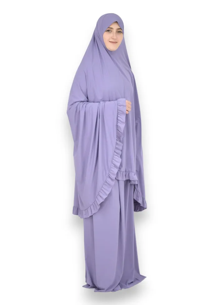 Two Piece Islamic prayer dress women the Long - Prayer Clothes for Women - Prayer Abaya For women - Jilbab 2 piece, Umrah essentials for women - Prayer set