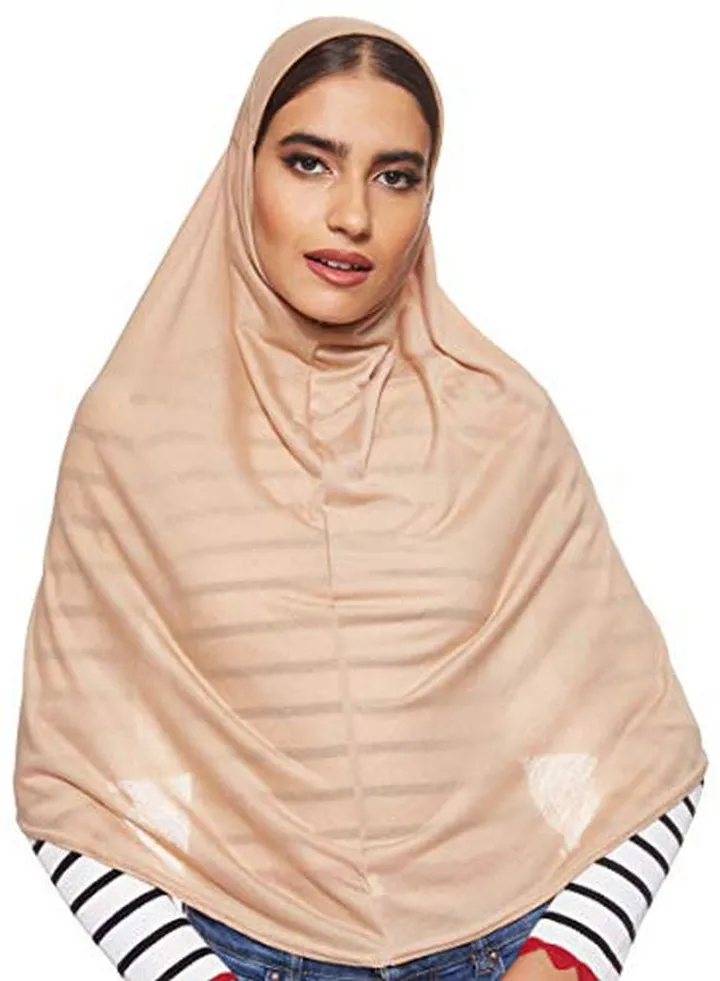 Solid Cotton Hijab Coffee Brown