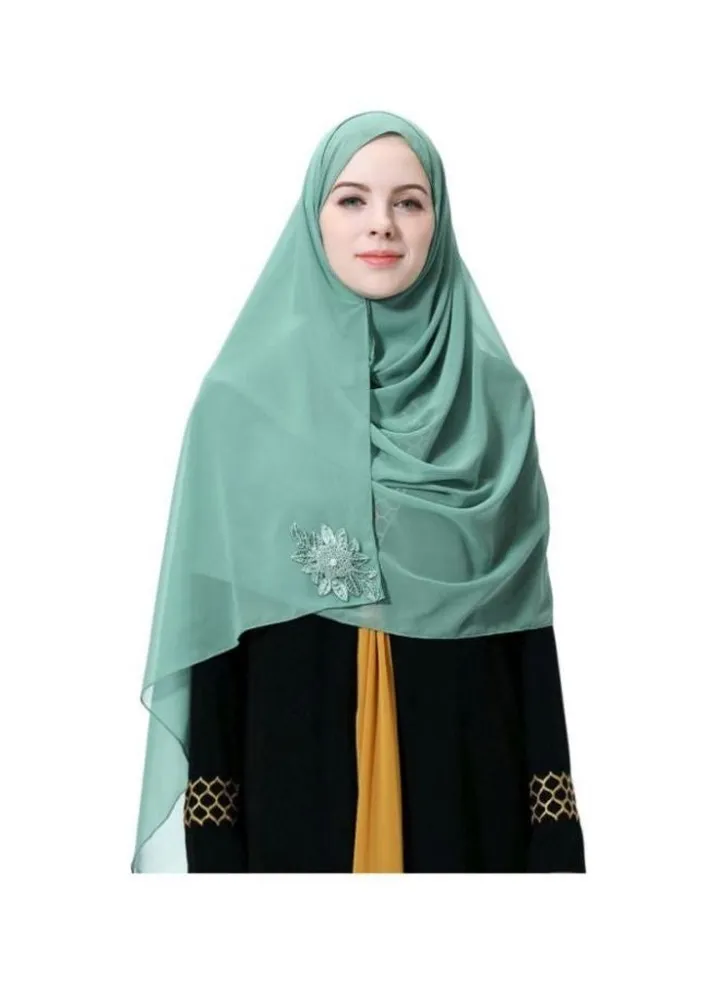 Casual Chiffon Hijab Olive Green