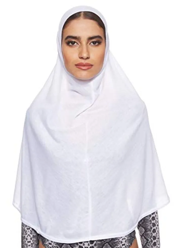 Solid Cotton Hijab White