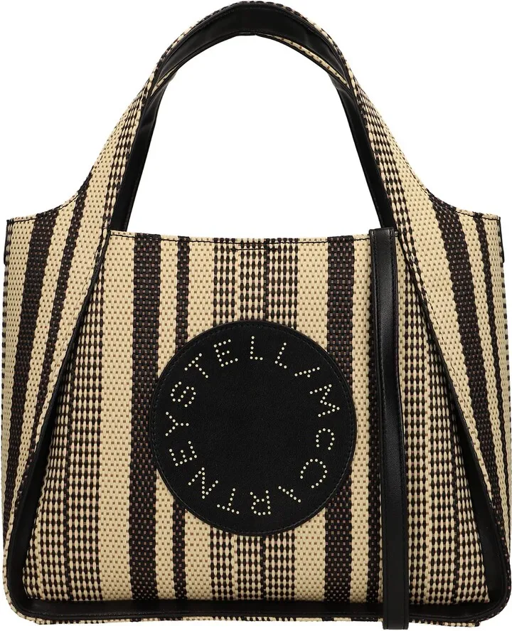 Tote In Beige Silver