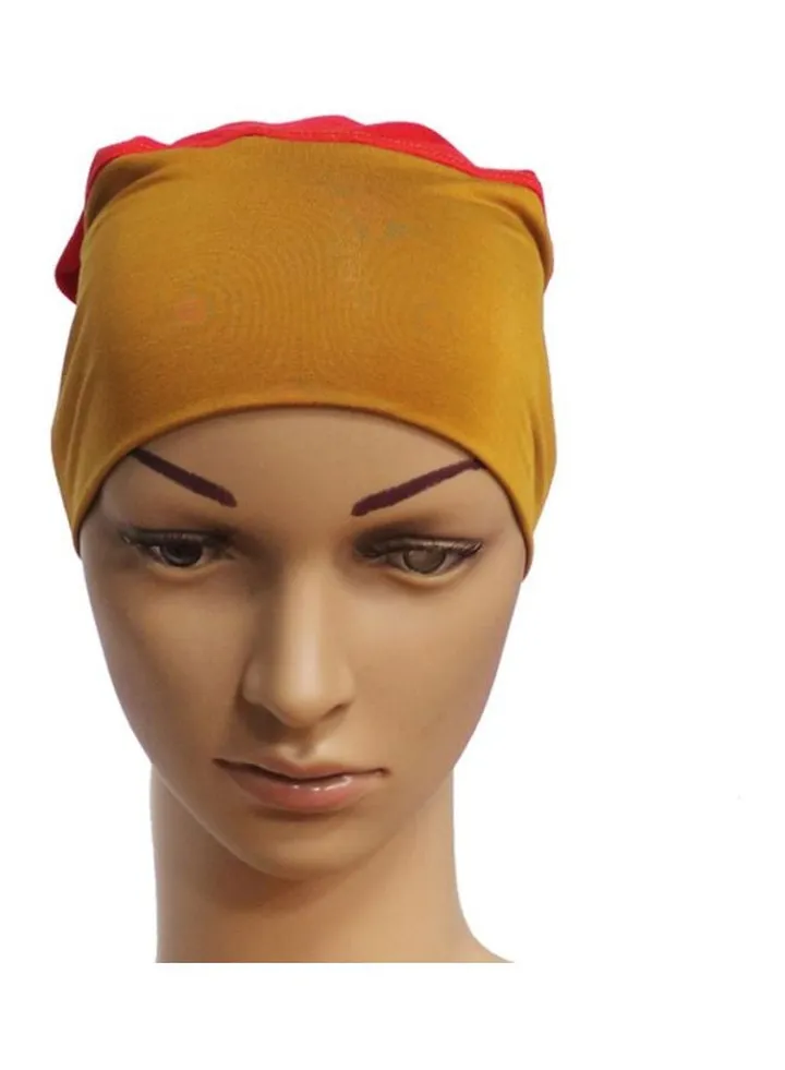Inner Tube Hijab Camel/Red