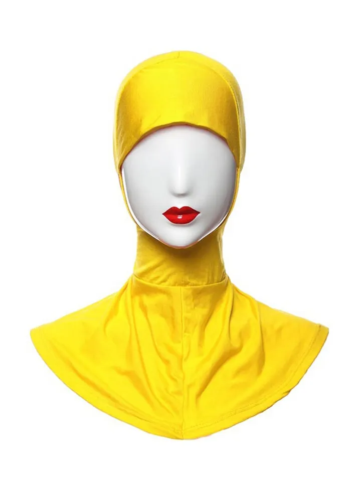 Close Chin Hijab Yellow