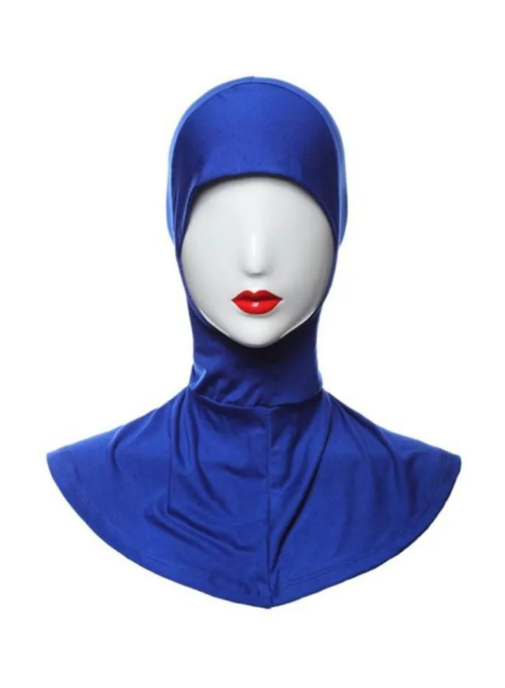 Close Chin Hijab Blue
