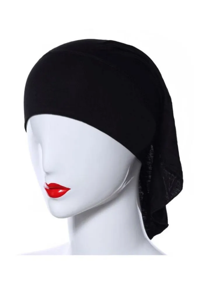 Inner Tube Hijab Black
