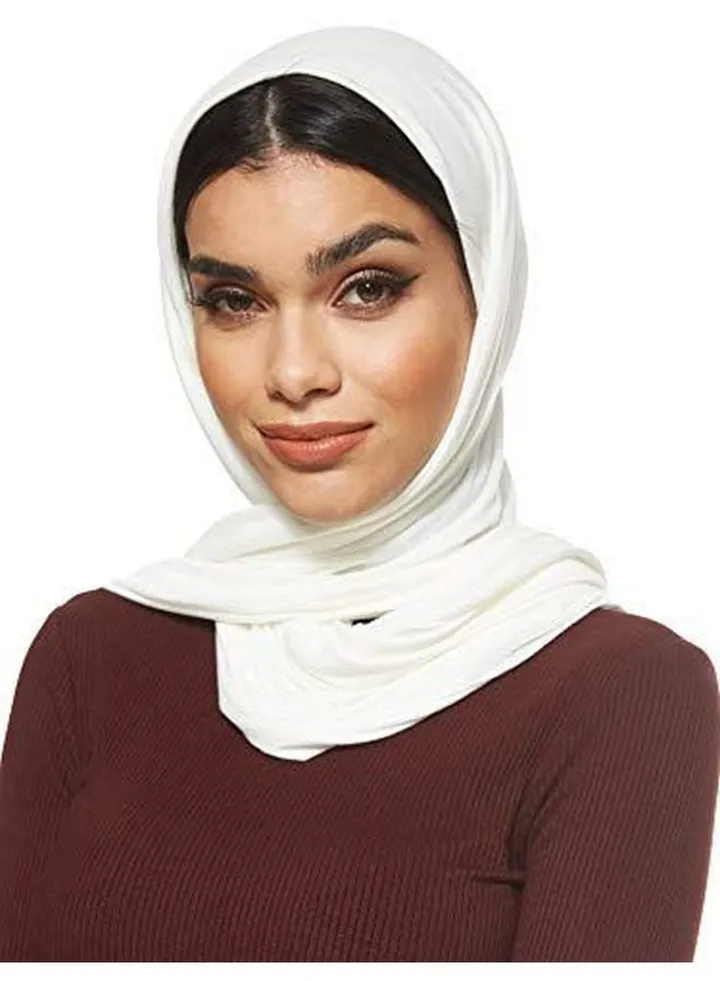 Jersey Stretch Hijab Off White