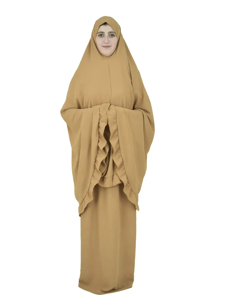 Two Piece Islamic prayer dress for girls kids and women -Prayer Clothes for girls and Muslim Women-Prayer Abaya For women and girls kids- Umrah essentials for women -Prayer dress women