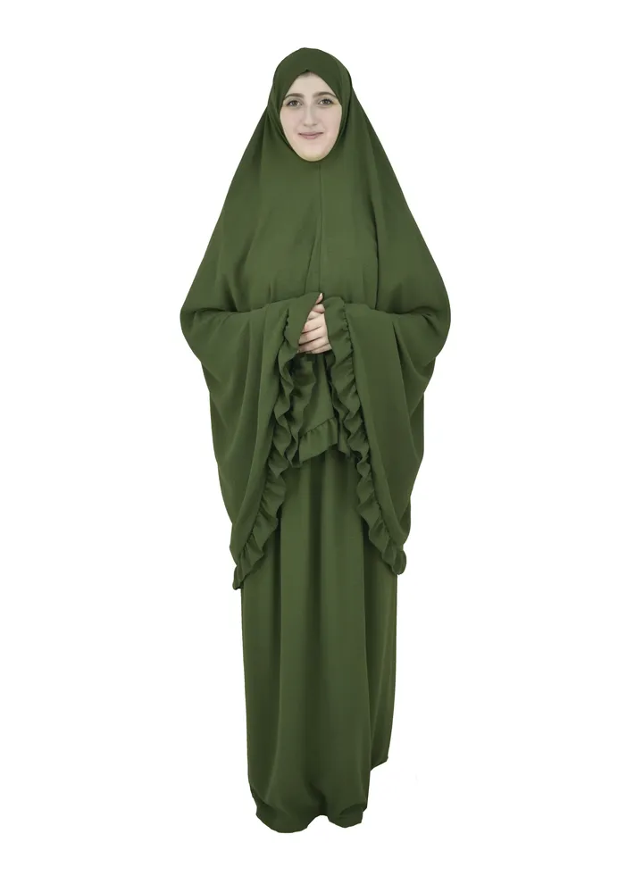 Two Piece Islamic prayer dress for girls kids and women -Prayer Clothes for girls and Muslim Women-Prayer Abaya For women and girls kids- Umrah essentials for women -Prayer dress women