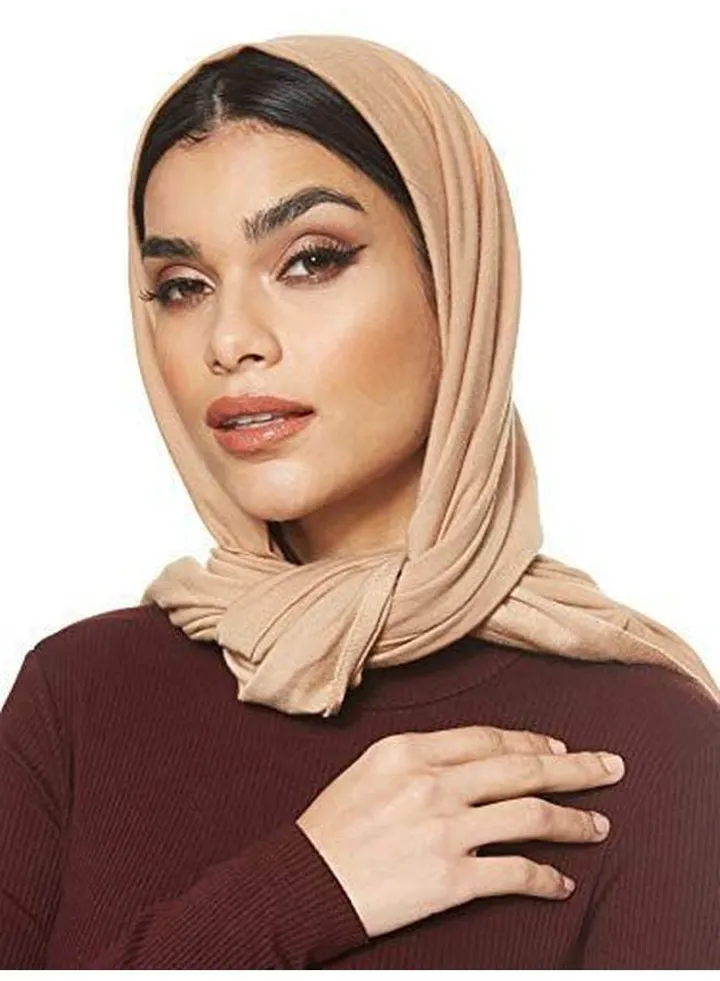 Jersey Stretch Hijab Beige