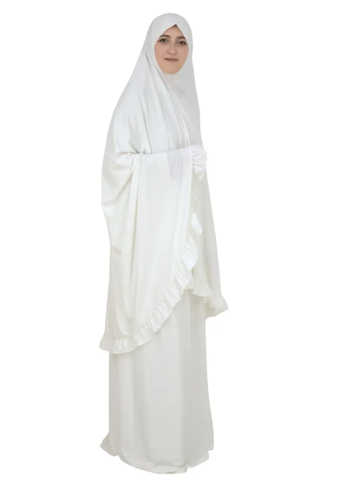Two Piece Islamic prayer dress women the Long - Prayer Clothes for Women - Prayer Abaya For women - Jilbab 2 piece, Umrah essentials for women - Prayer set