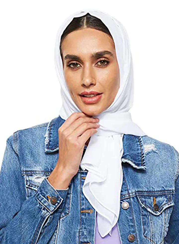Super Soft Chiffon Hijab White