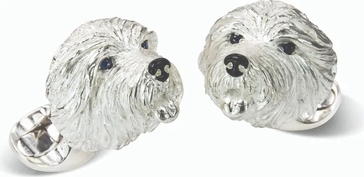 Deakin & Francis - Deakin & Francis Sterling Silver Old English Sheep Dog Cufflinks