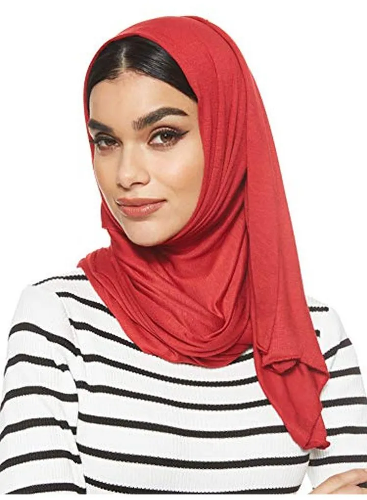 Jersey Stretch Hijab Chilly Red