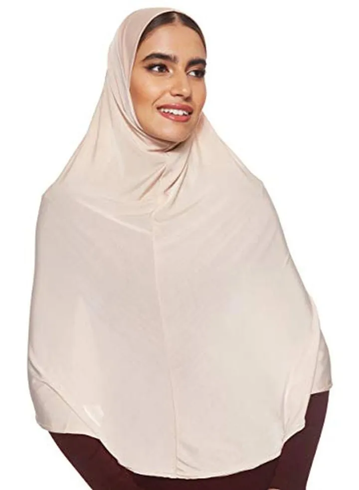 Solid Stretchable Hijab Beige